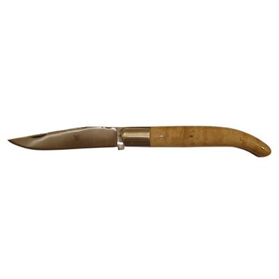 Yatagan Basque knife 11cm - Birch wood handle Thiers - Issard